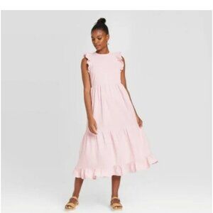 UNIVERSAL THREAD Lilac Purple Tier Ruffle Maxi Dress